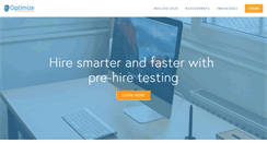 Desktop Screenshot of optimizehire.com
